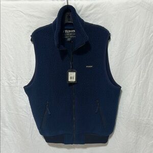 Filson Men's Deep Blue Fleece Vest
